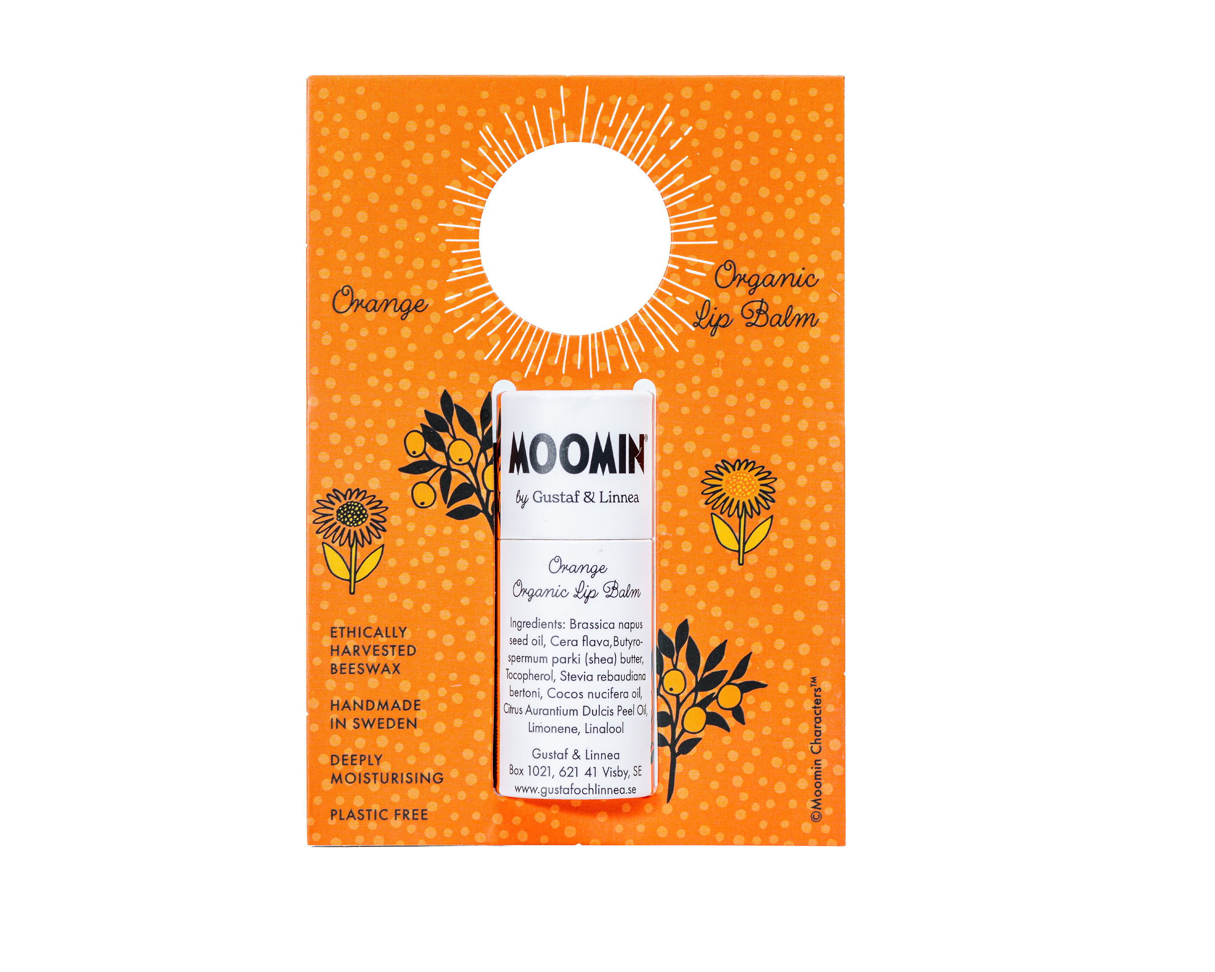 Balsam do ust z miodem i pomarańczą - Moomin by G&L