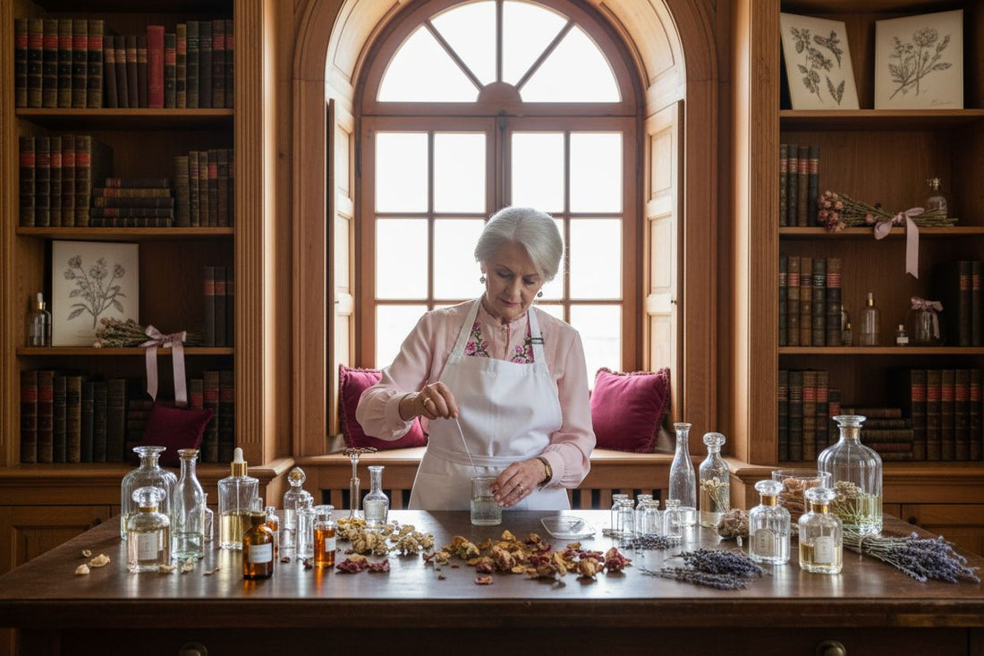 eleganckie laboratorium perfumeryjne