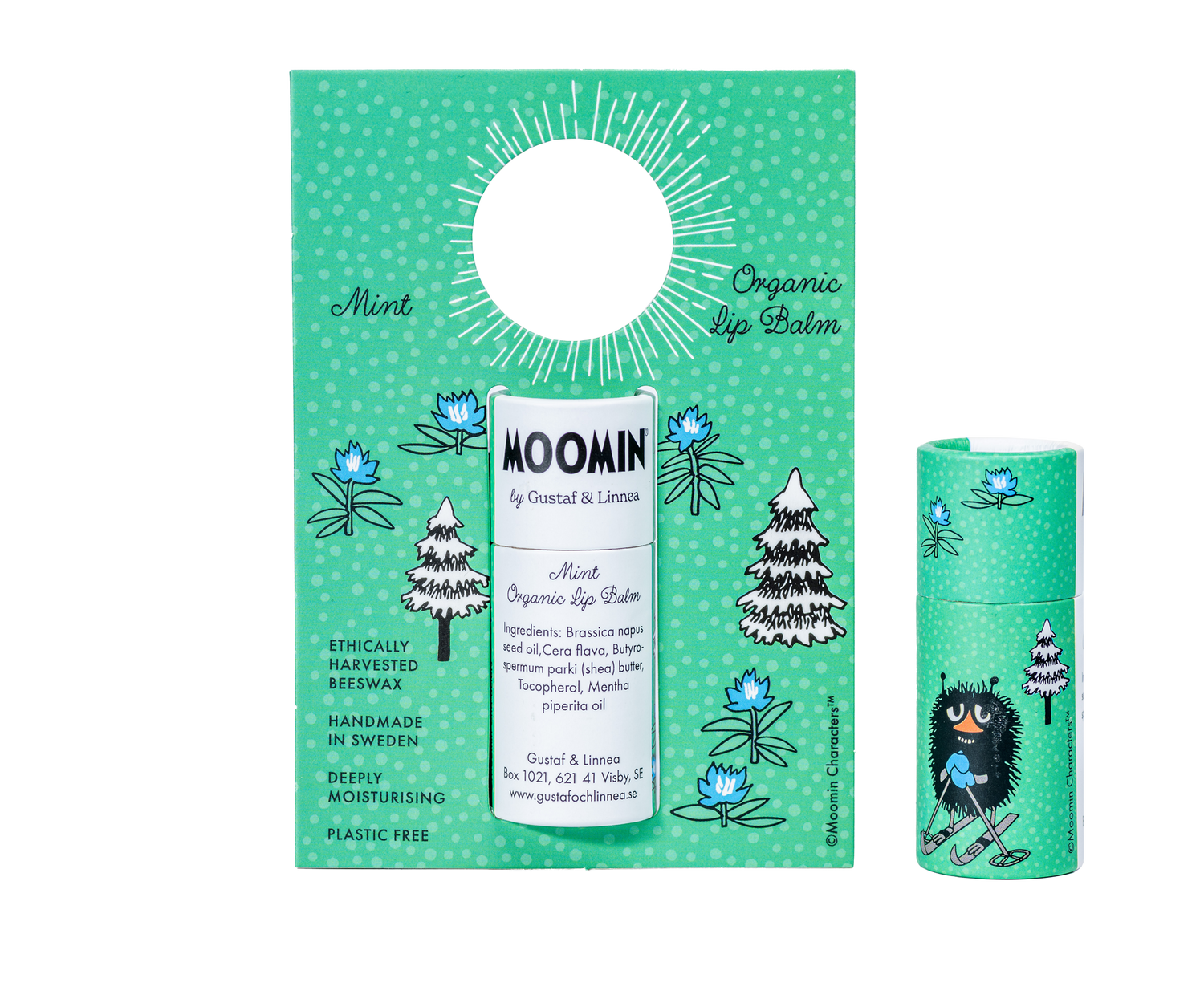 Balsam do ust z miodem i miętą - Moomin by G&amp;L