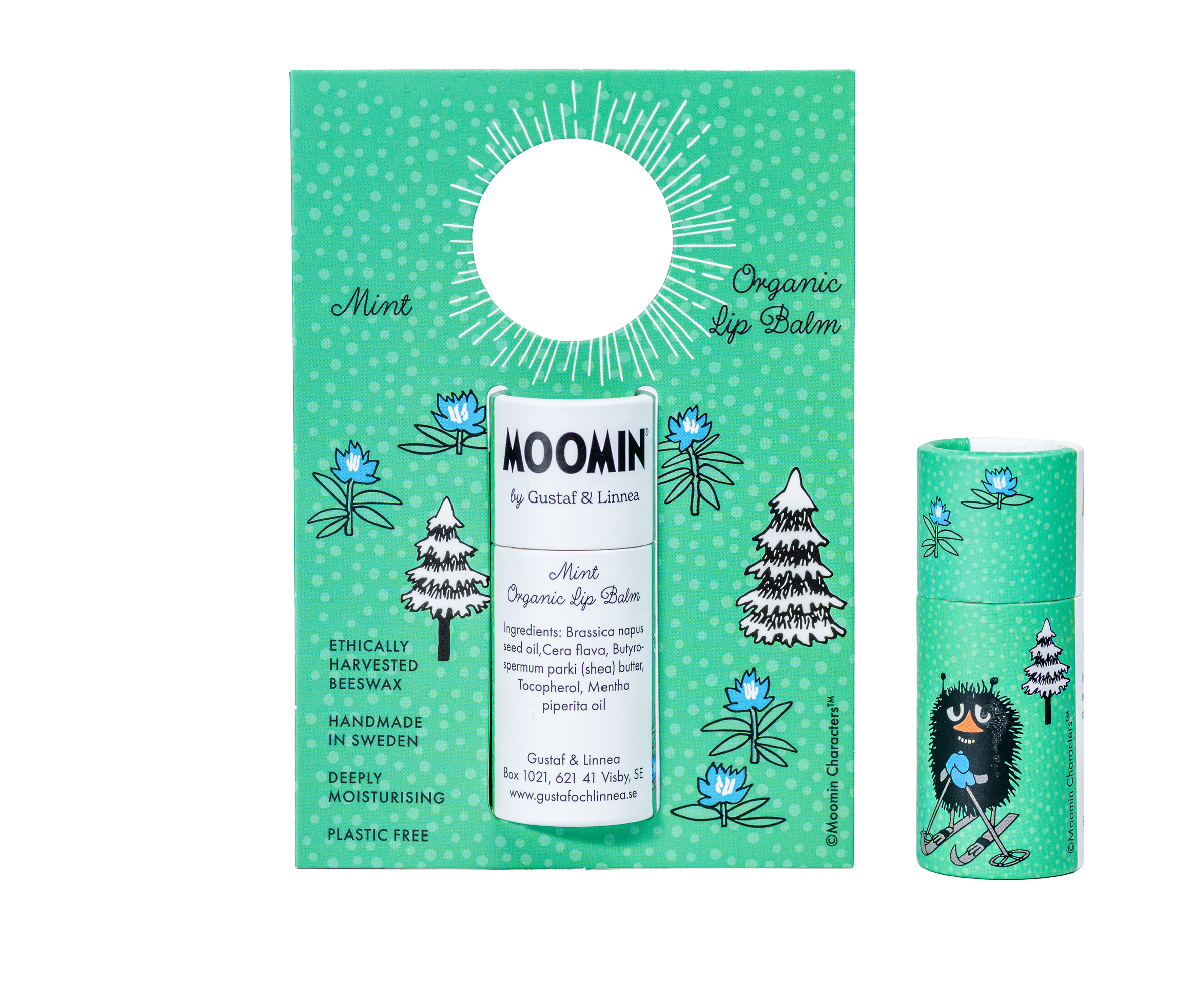 Balsam do ust z miodem i miętą - Moomin by G&amp;L