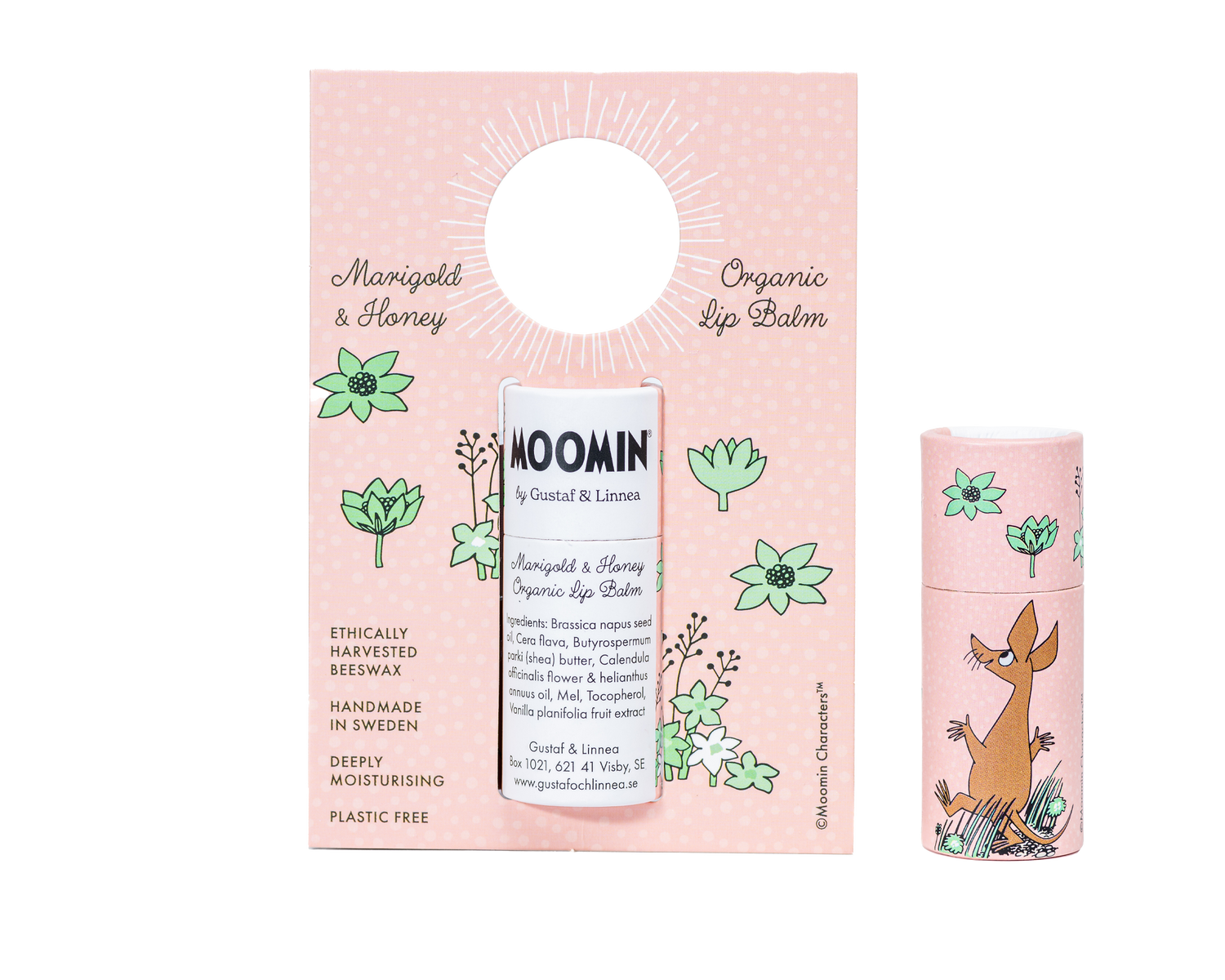 Balsam do ust z miodem i nagietkiem - Moomin by G&amp;L