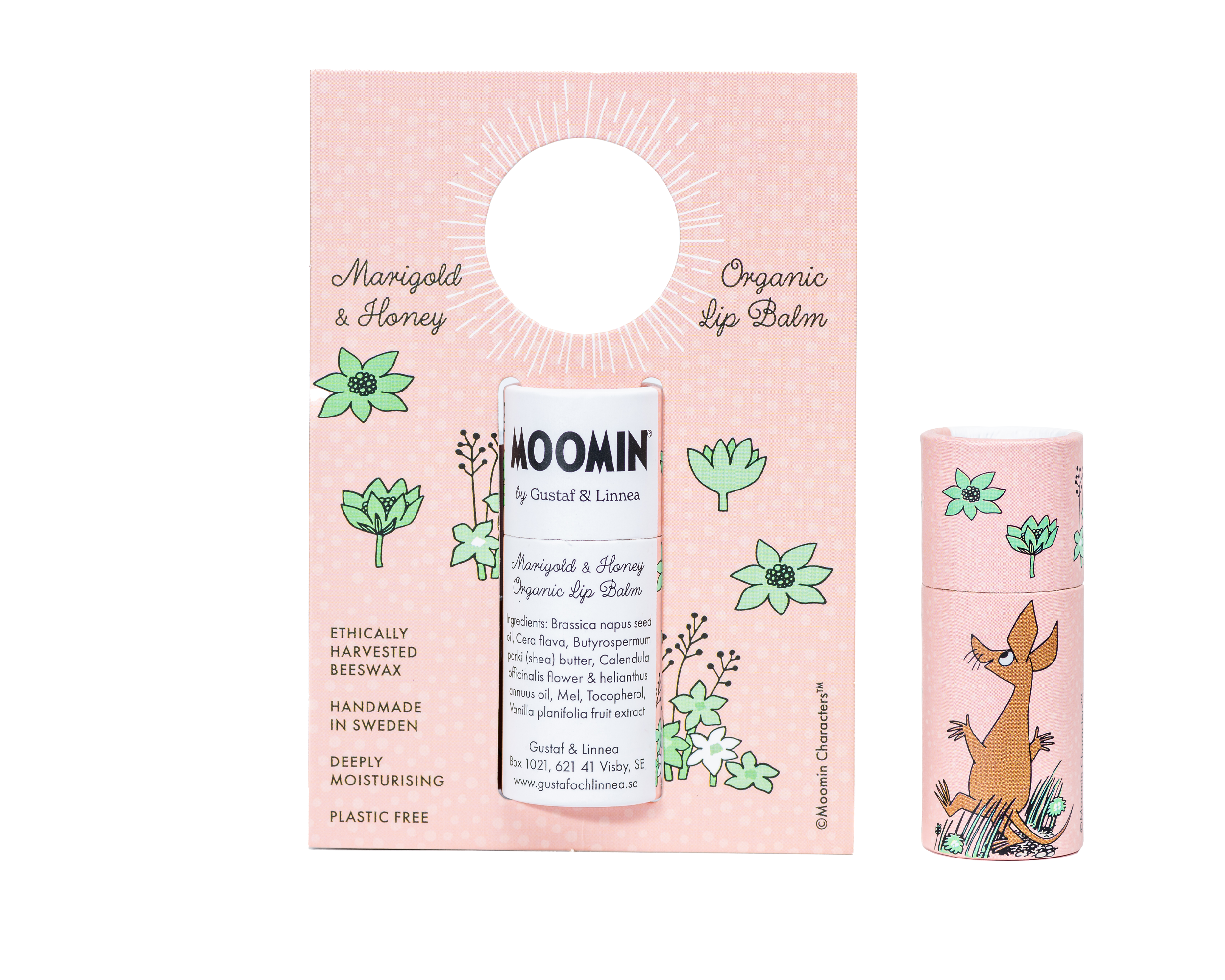 Balsam do ust z miodem i nagietkiem - Moomin by G&amp;L
