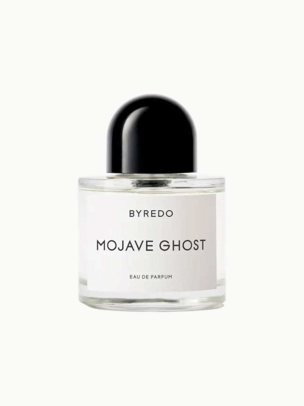 Butelka perfum niszowych Mojave Ghost 100 ml z czarnym korkiem na białym tle