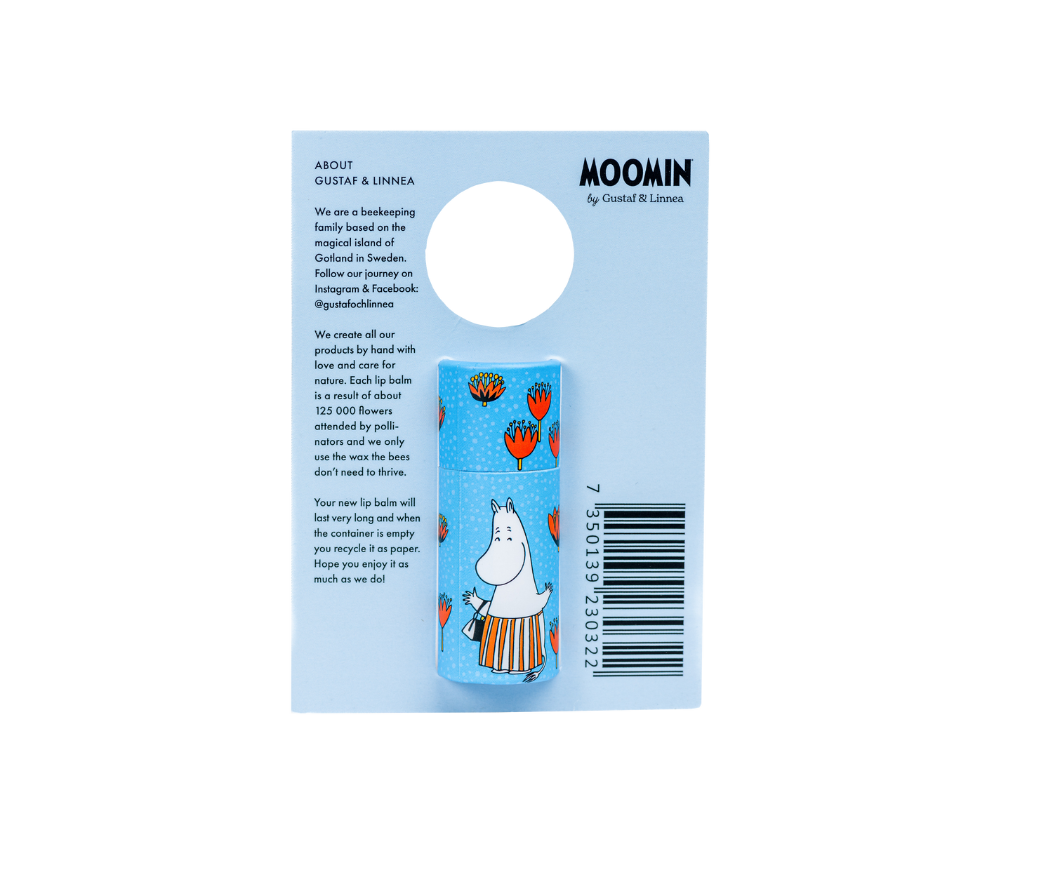 Balsam do ust z miodem i woskiem pszczelim - Moomin by G&amp;L