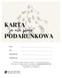 Karta podarunkowa / prezentowa / voucher Eau de Poudel - Eau de Poudel